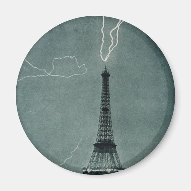 Aimant La foudre frappe la Tour Eiffel, 1902 (Devant)