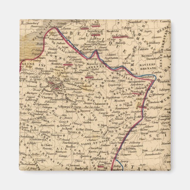 Aimant La France 1814 a 1840 (Devant)