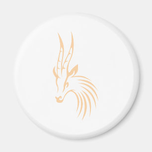 Aimant La gazelle de Thomson dans le style chic de dessin