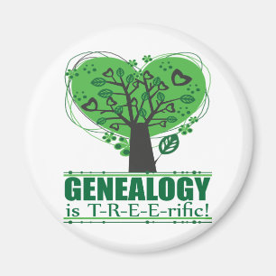 Aimant La généalogie est T-R-E-E-rific !