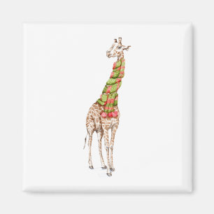 Aimant La girafe dans une écharpe