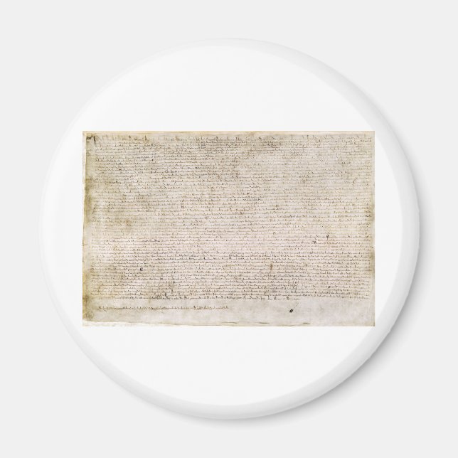Aimant La Grande Charte des Libertés de 1215 (Devant)