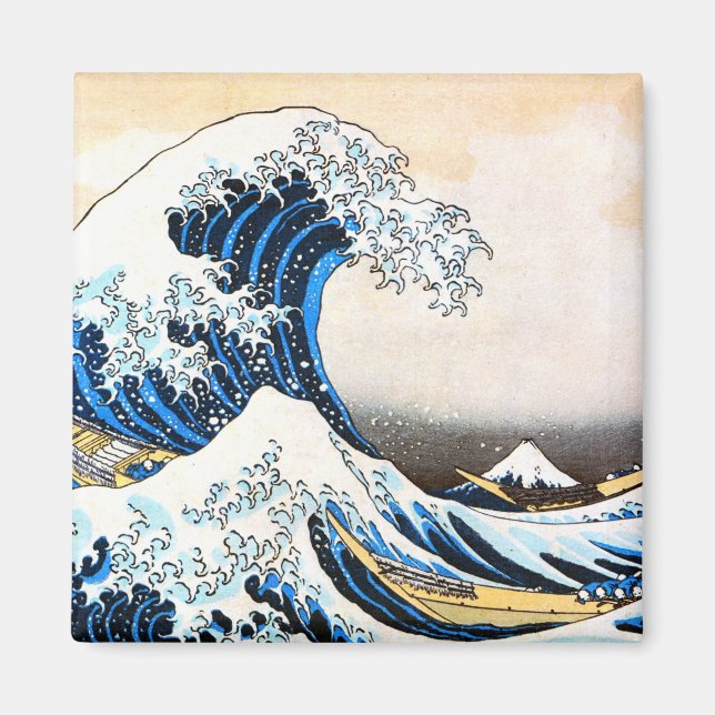 Aimant La Grande Vague au large de Kanagawa, Hokusai (Devant)