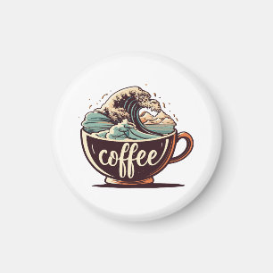 Aimant La Grande Vague De Café