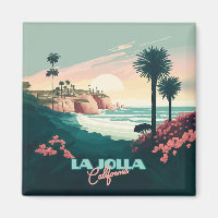 La Jolla Cove San Diego California Retro
