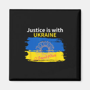 Aimant La justice est avec l'Ukraine. Je suis avec