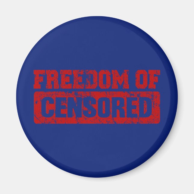 Aimant La liberté d'expression peut-être pas si (Devant)