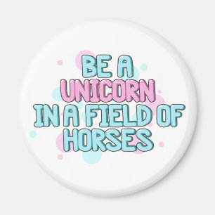 Aimant La licorne   soit une licorne dans un domaine des