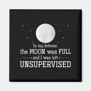 Aimant La Lune était pleine et a été laissée sans surveil