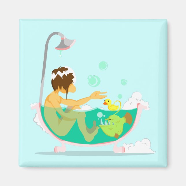 Aimant La machine d'amour prend un bain (Devant)