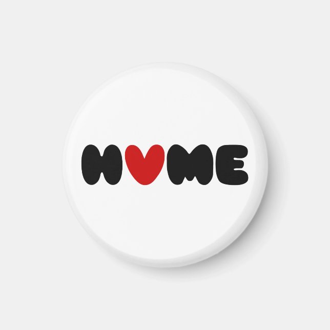 Aimant La Maison Est Là Où Le Coeur Est (Devant)