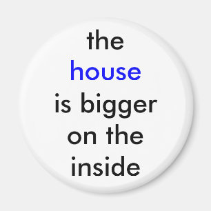 Aimant La maison est plus grande sur l'intérieur