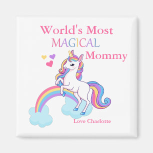 Aimant La Maman la Plus Magique du Monde de Licorne