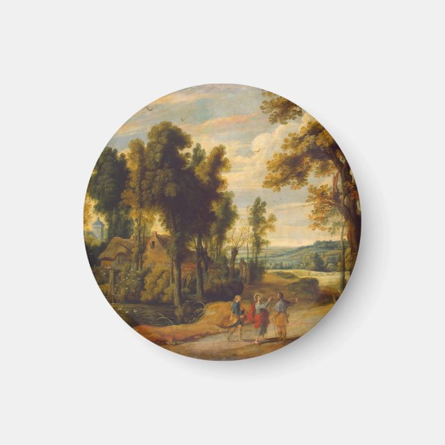 Aimant La Marche Pour Emmaüs Avec Christ (Devant)
