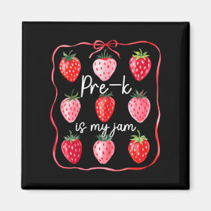 Aimant La maternelle est ma passion Fraise Fruit Enseigna