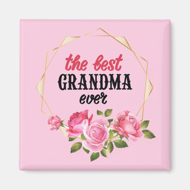 Aimant La meilleure grand-mère jamais (Devant)