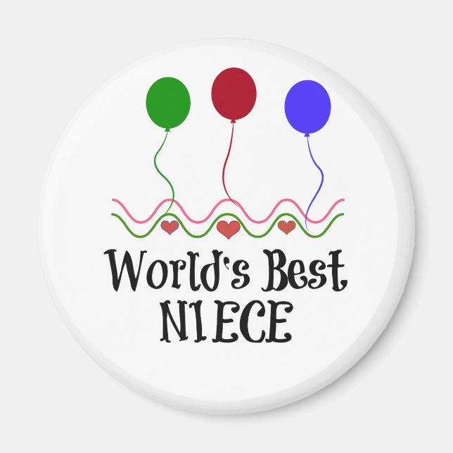 Aimant La meilleure nièce du monde (Devant)