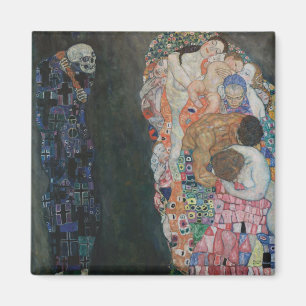 Aimant La Mort et la Vie de Gustav Klimt Art Nouveau vint