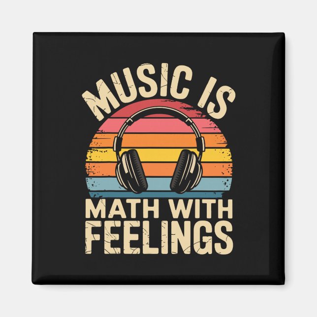 Aimant La musique est des maths avec des sentiments Prof  (Devant)