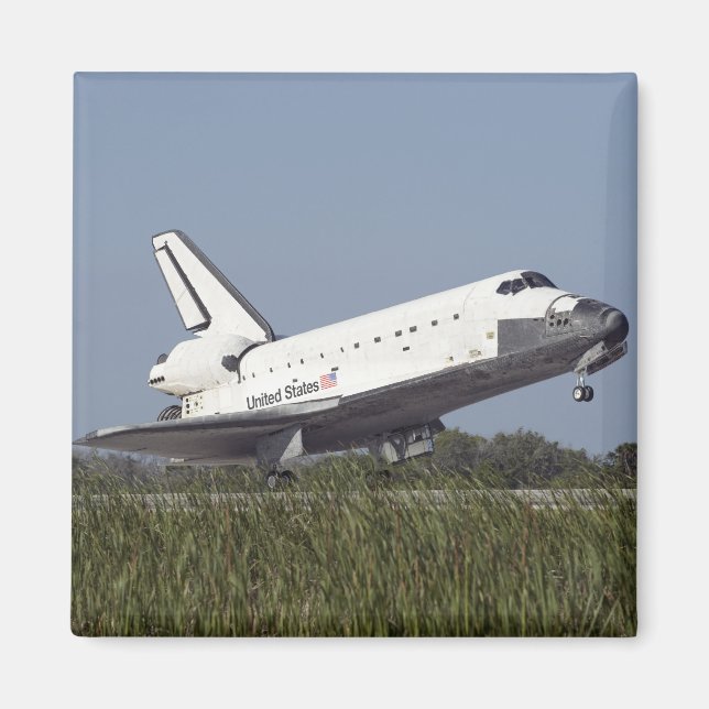Aimant La navette spatiale Atlantis touche à la piste 3 (Devant)