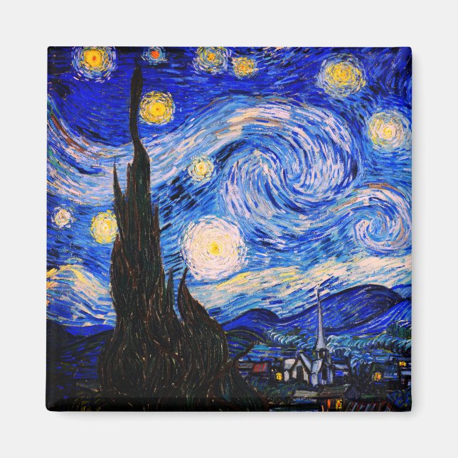 Aimant La nuit étoilée par Vincent Van Gogh (Devant)