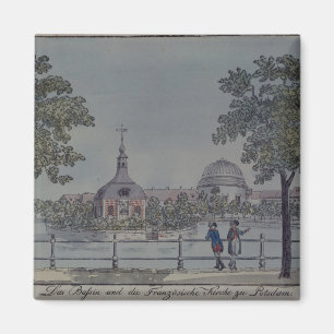 Aimant La piscine et l'église française à Potsdam, c.1