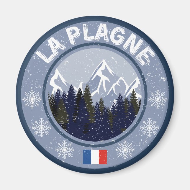 Aimant La Plagne Station de Ski (Devant)