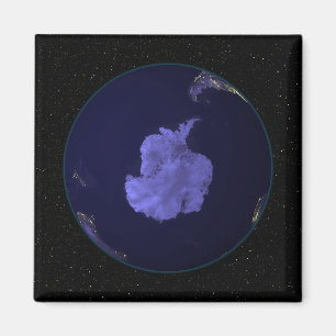 Aimant La pleine terre la nuit montrant les lumières 7 d