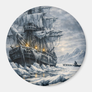 Aimant La poursuite arctique de Frankenstein par BurnsInH