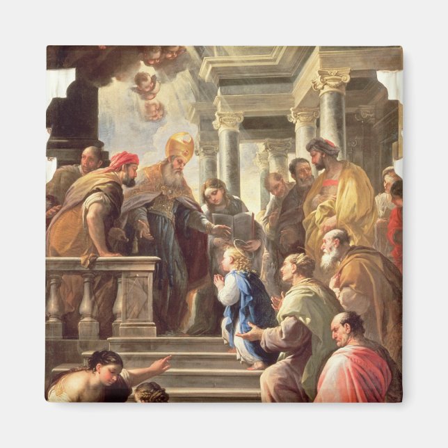 Aimant La présentation de la Vierge au Temple (huile (Devant)