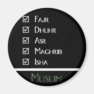 Aimant La prière islamique - 5 fois par jour - des
