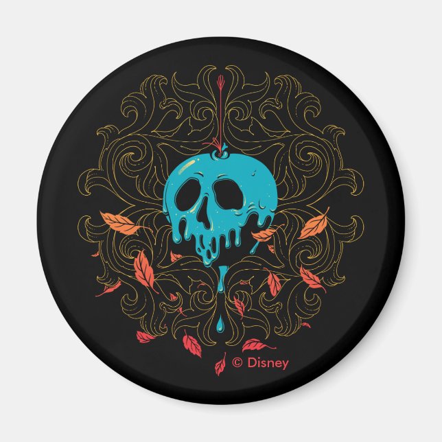 Aimant La reine du mal | Design Apple crâne (Devant)