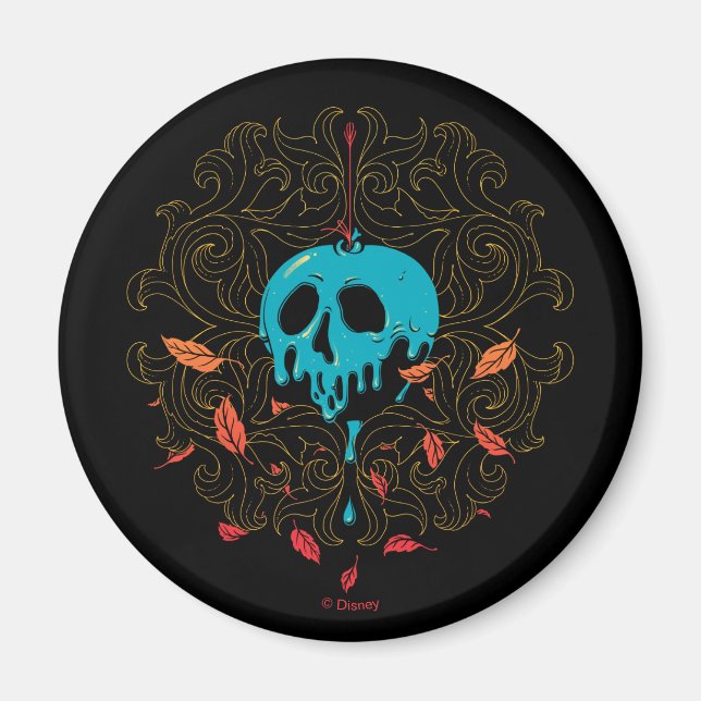 Aimant La reine du mal | Design Apple crâne (Devant)