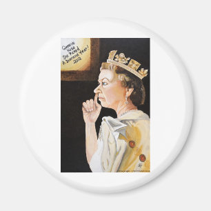 Aimant La reine "nez" elle a choisi une année diamant.