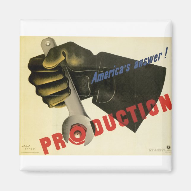Aimant La réponse de l'Amérique ! Production (Devant)