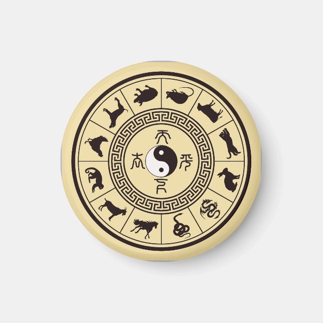 Aimant La roue Tai Chi Zodiac (Devant)