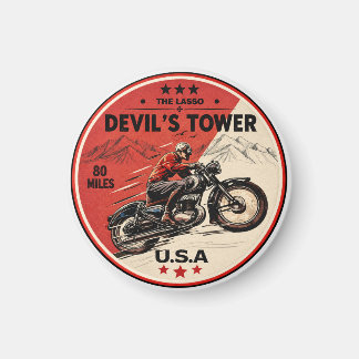 Aimant La route de Devil's Tower - le voyage à moto du la