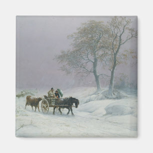 Aimant La route hivernale à lancer sur le marché