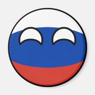 Aimant La Russie Geeky tendante drôle Countryball