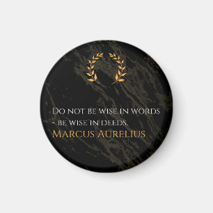 Aimant La sagesse de Marc Aurèle : les actes sont plus él