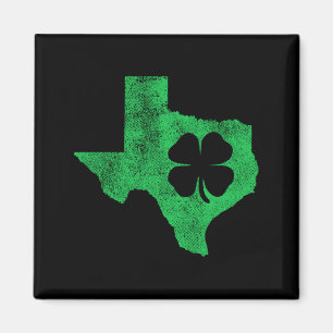 Aimant La Saint-Patrick Tx Texas Shamrock Vert Irlandais