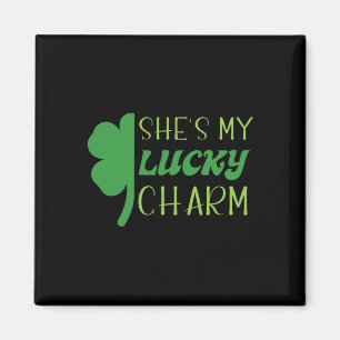 Aimant La Saint-Patrick Verte Irlandaise Elle Est Mon Por