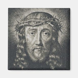 Aimant La Sainte Face couronnée d'épines