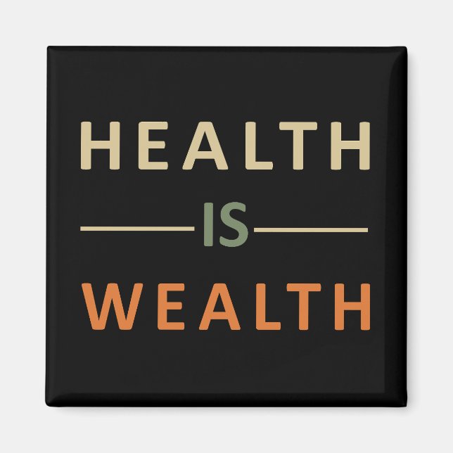 Aimant la santé est une richesse (Devant)
