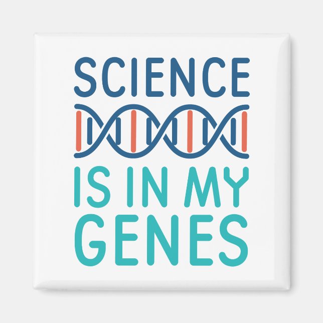 Aimant La science est dans mes gènes (Devant)