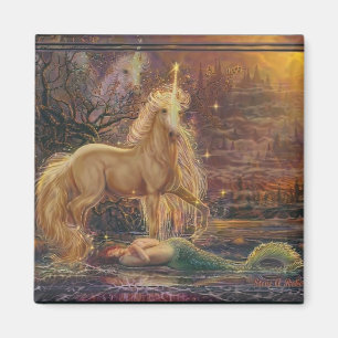 Aimant La sirène et la licorne