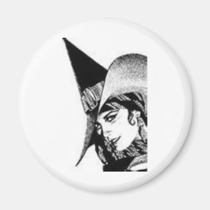 Aimant La sorcière mignonne