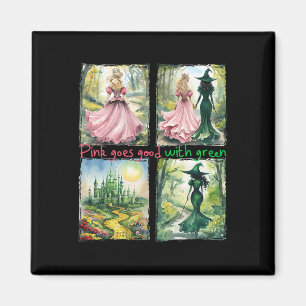 Aimant La Sorcière Rose Va Bien Avec La Sorcière Hallowee