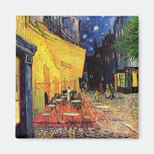 Aimant La terrasse de café dans Arles, la nuit - Van Gog