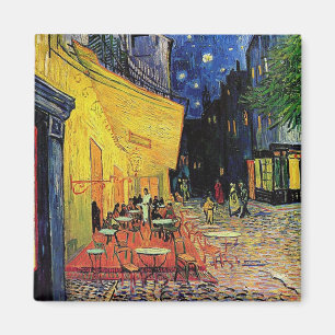 Aimant La terrasse du café sur la place du forum, Arles, 